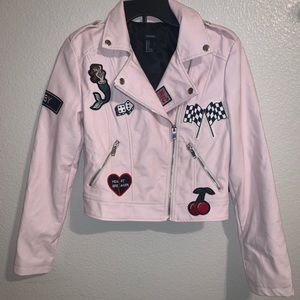Pink Leather Jacket